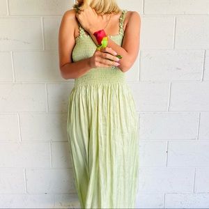 Karin Stevens light green maxi dress